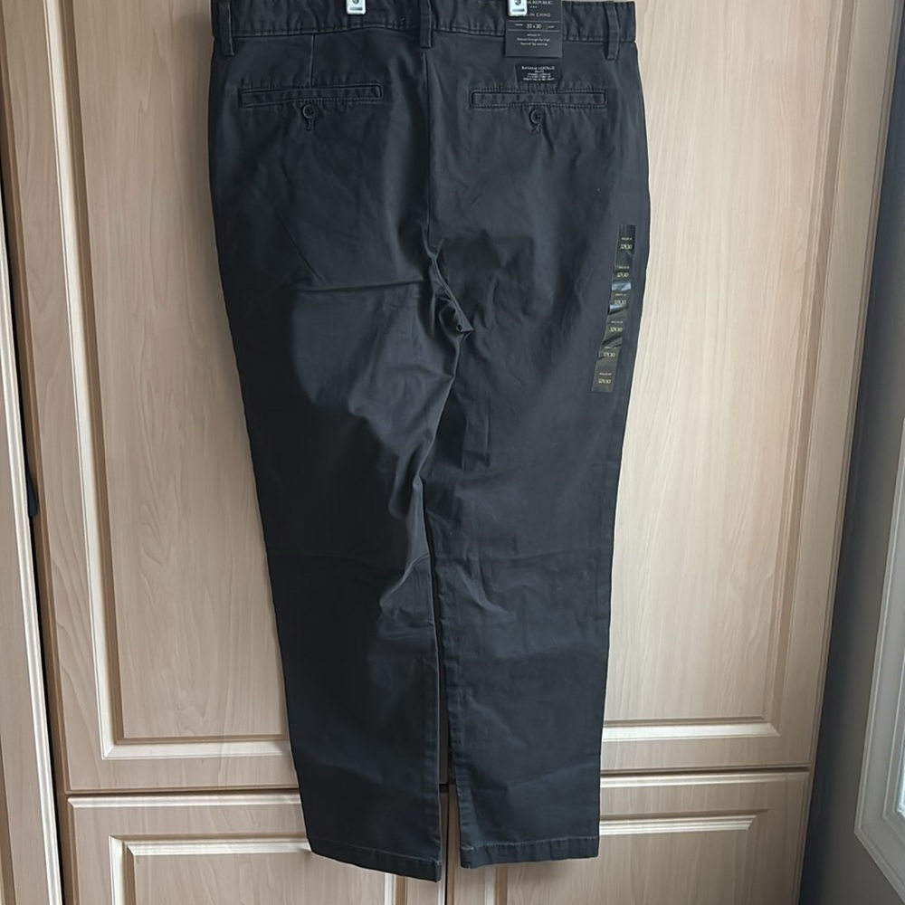 Banana Republic charcoal Chino Khakis athletic fit. NWT - Picture 8 of 8